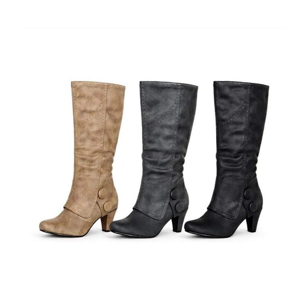 B Dad Heeled Boots In Taupe 
Size 8.5
